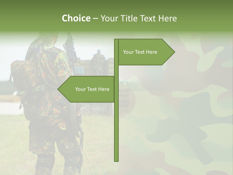 Royal Caucasian Arm PowerPoint Template