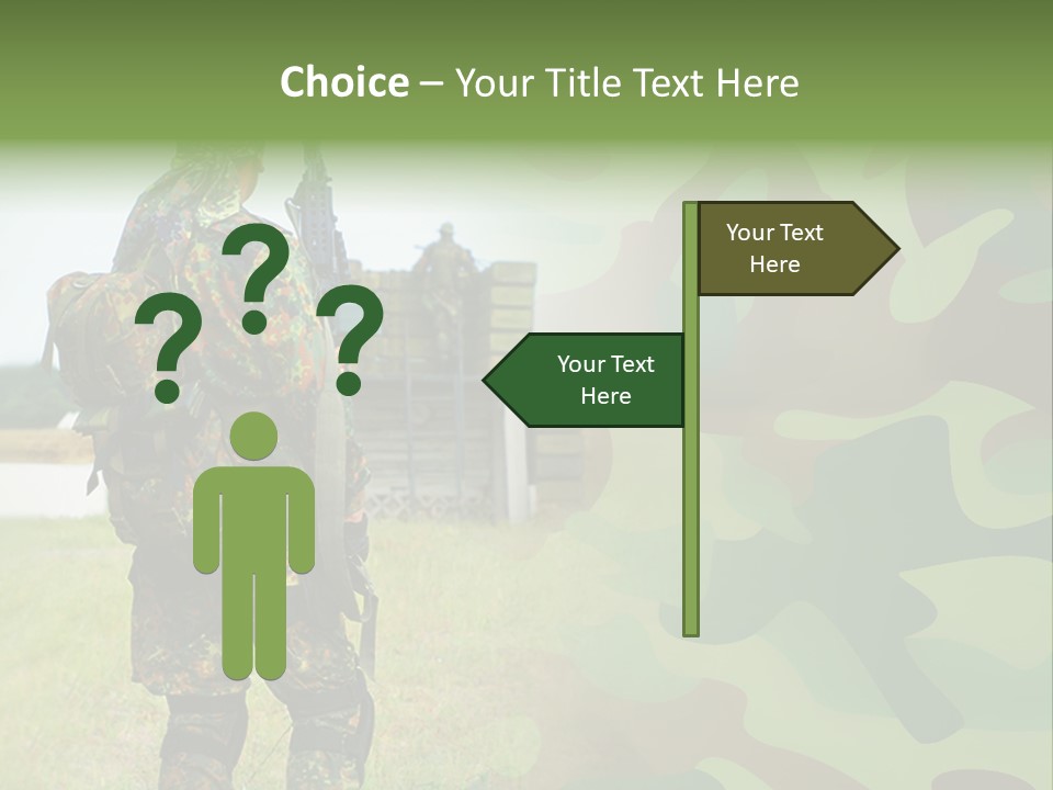 Royal Caucasian Arm PowerPoint Template