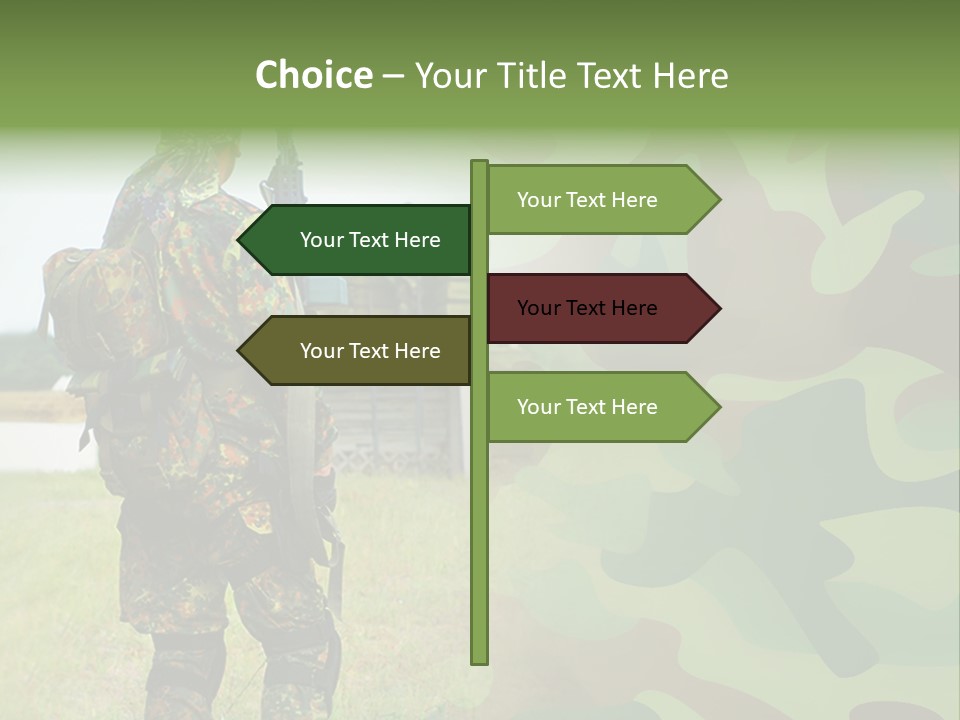 Royal Caucasian Arm PowerPoint Template