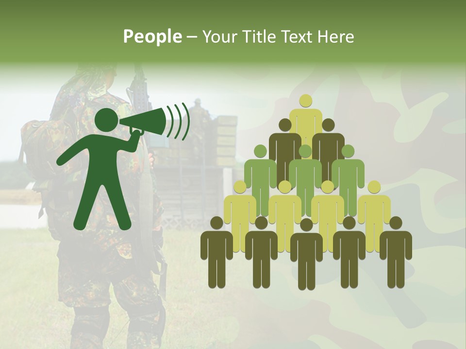 Royal Caucasian Arm PowerPoint Template