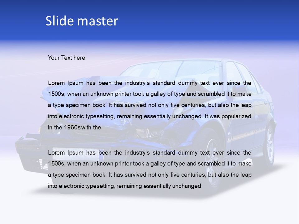 Shop Dent Car PowerPoint Template