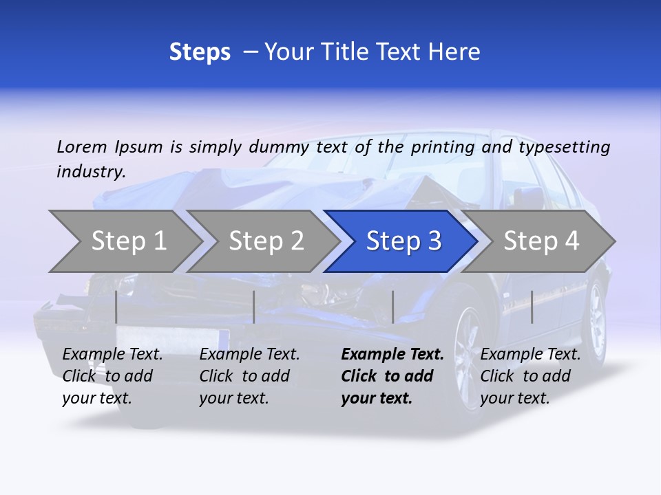 Shop Dent Car PowerPoint Template