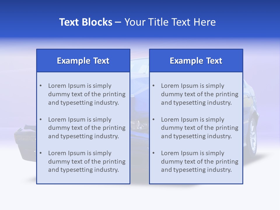 Shop Dent Car PowerPoint Template