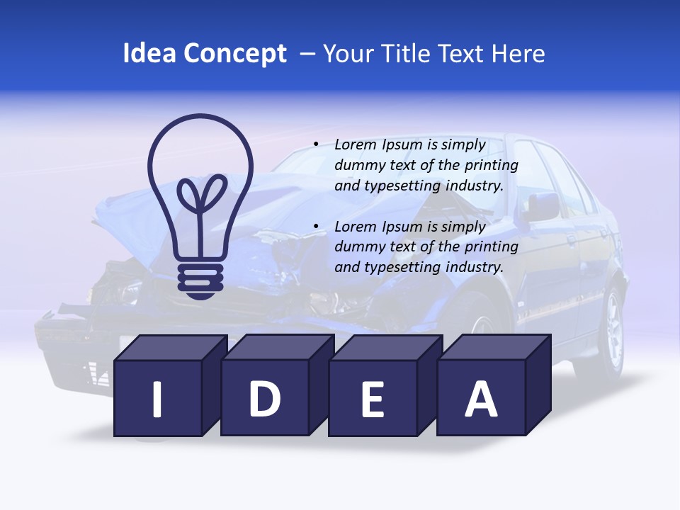 Shop Dent Car PowerPoint Template
