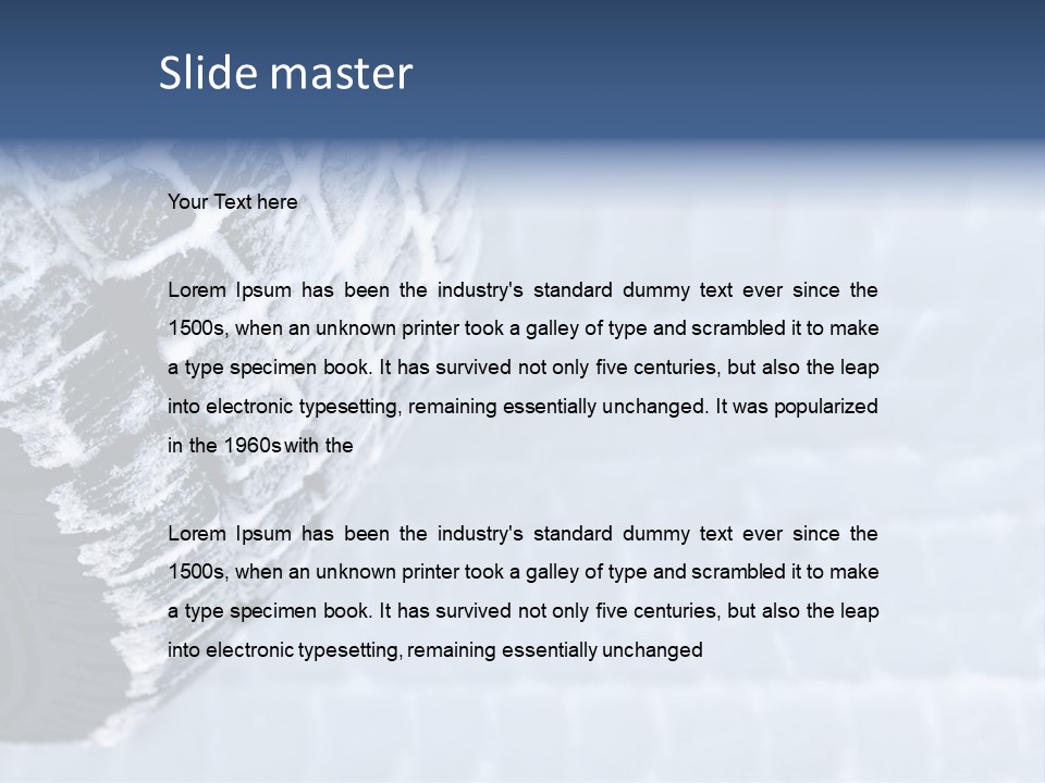 Back Old Rubber PowerPoint Template