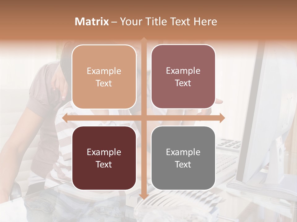 People Home Homework PowerPoint Template