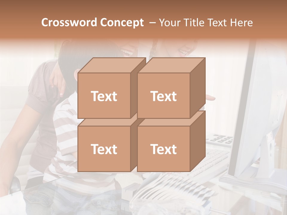 People Home Homework PowerPoint Template