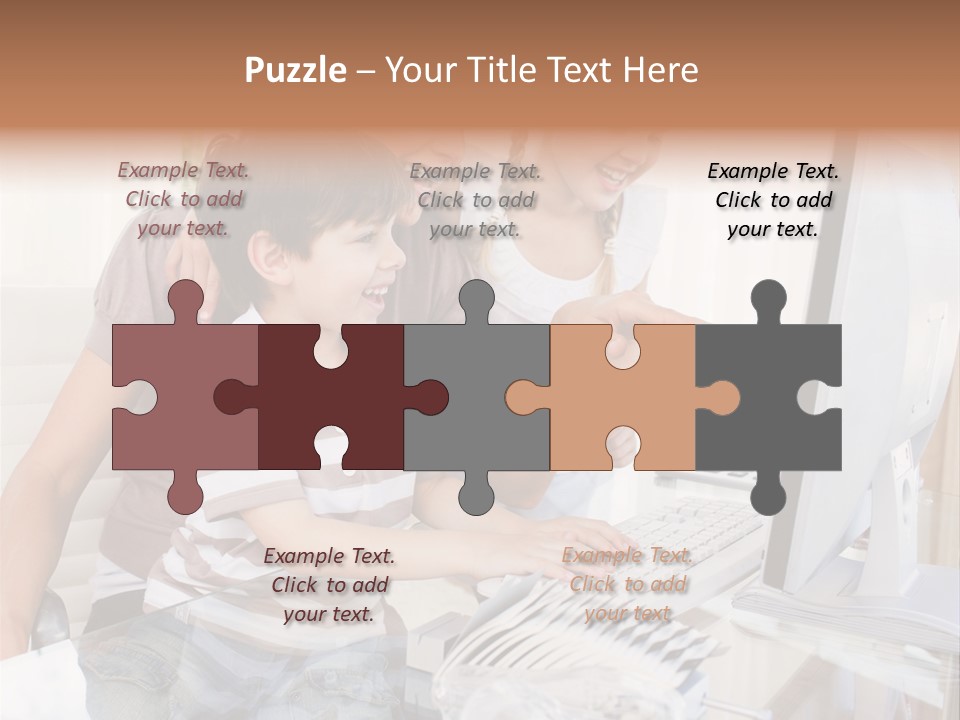 People Home Homework PowerPoint Template