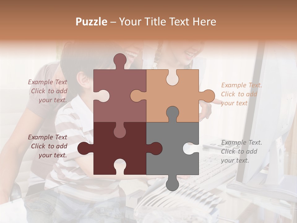 People Home Homework PowerPoint Template