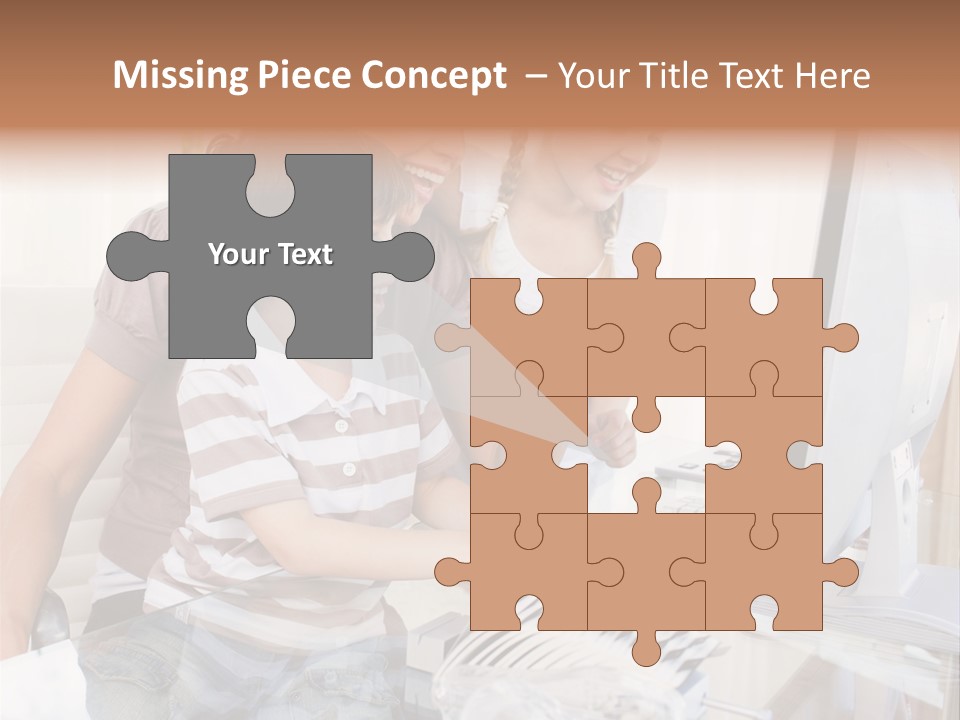 People Home Homework PowerPoint Template