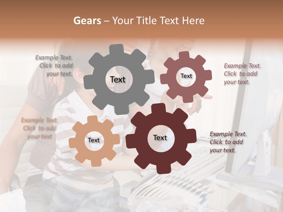 People Home Homework PowerPoint Template