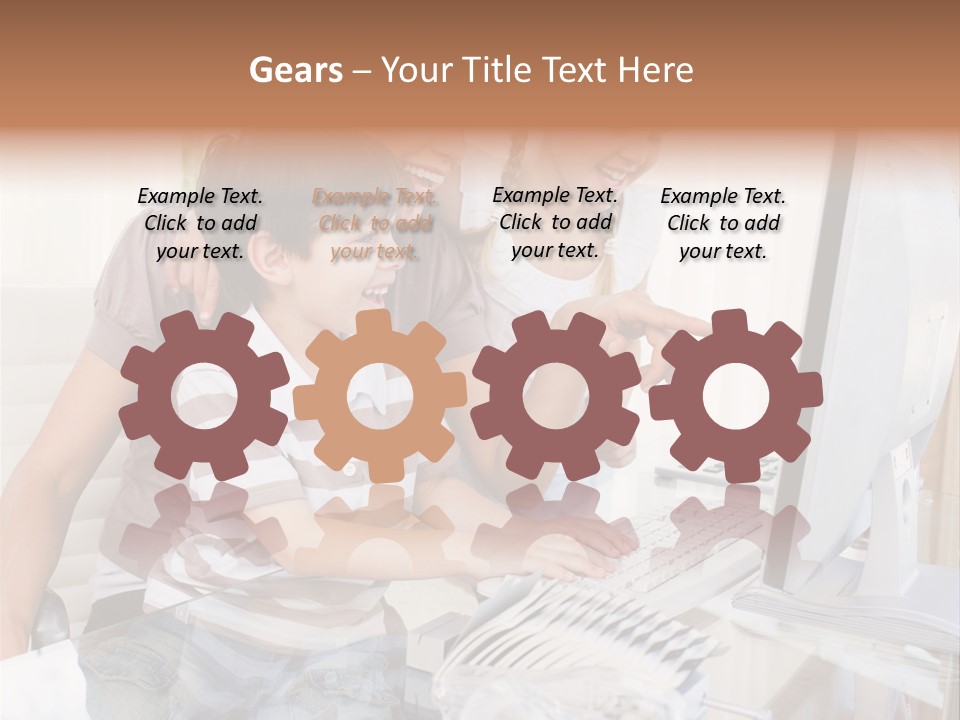 People Home Homework PowerPoint Template