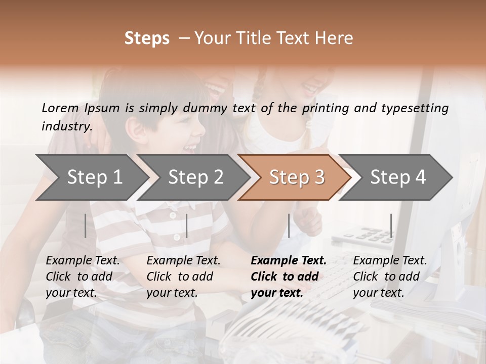 People Home Homework PowerPoint Template