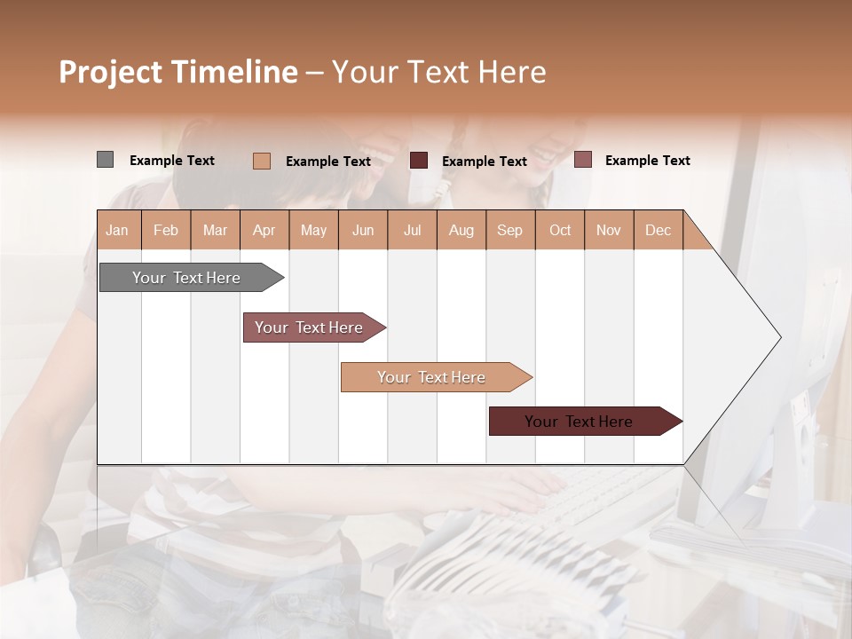People Home Homework PowerPoint Template