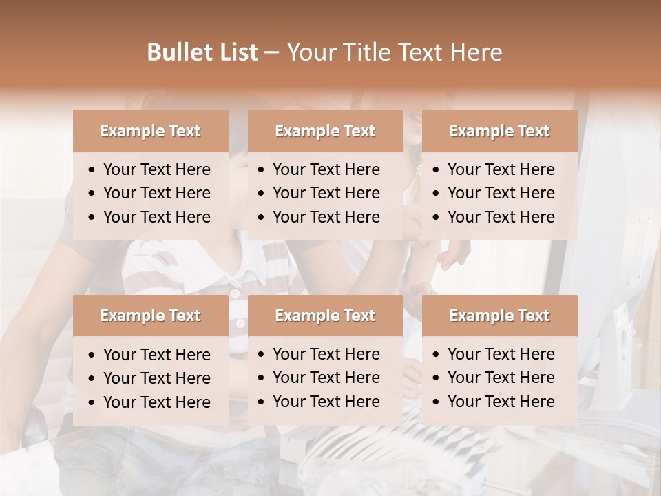 People Home Homework PowerPoint Template