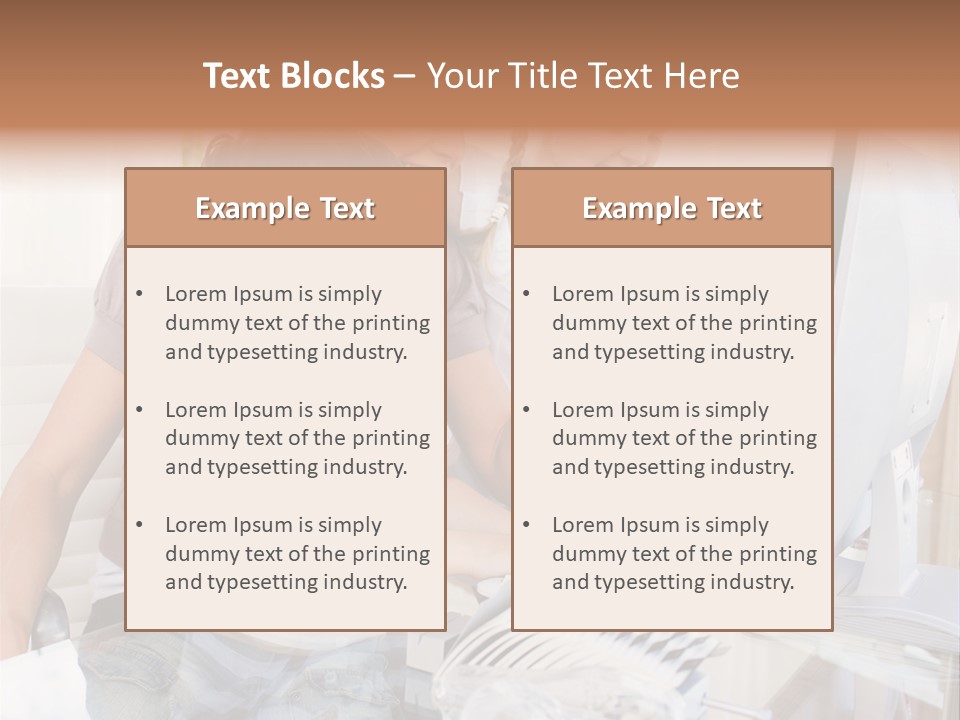 People Home Homework PowerPoint Template