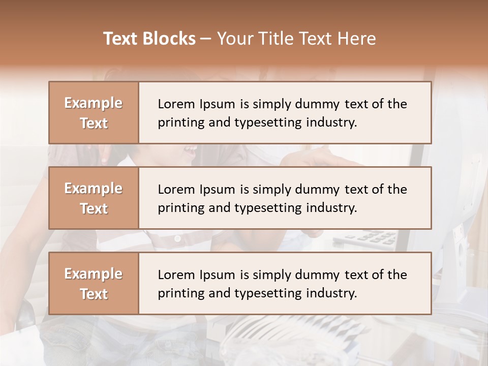 People Home Homework PowerPoint Template