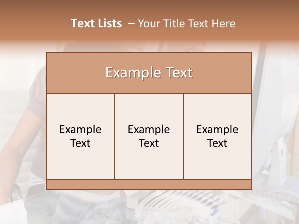 People Home Homework PowerPoint Template