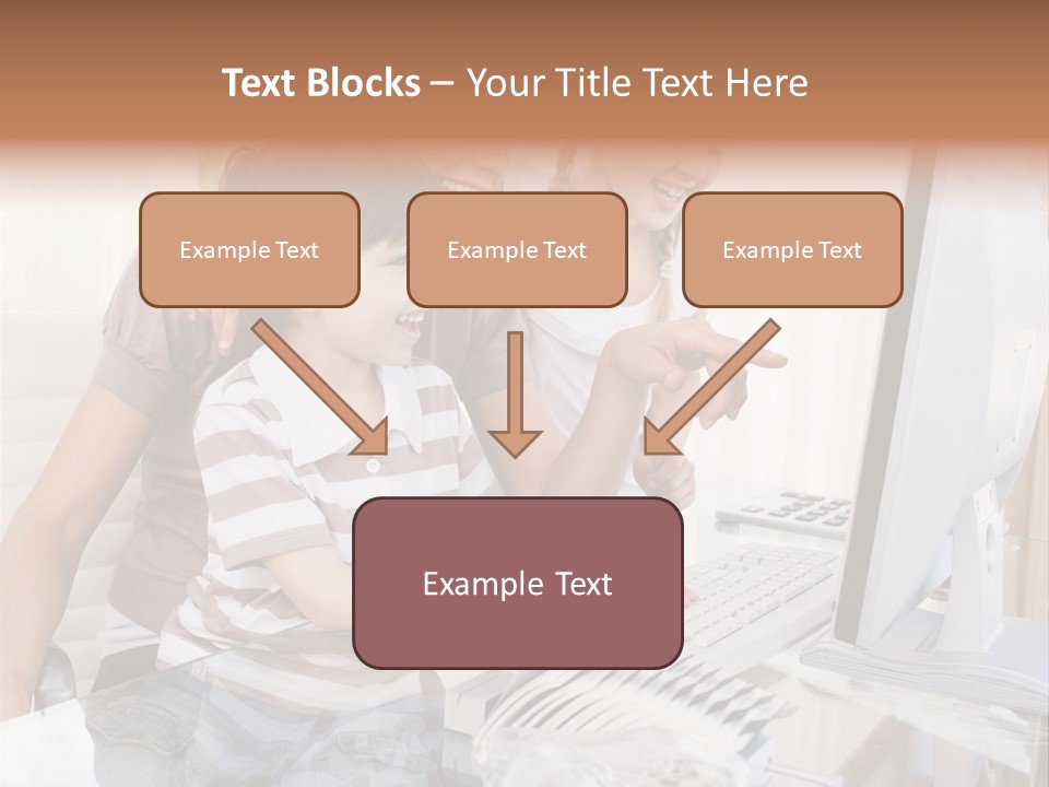People Home Homework PowerPoint Template
