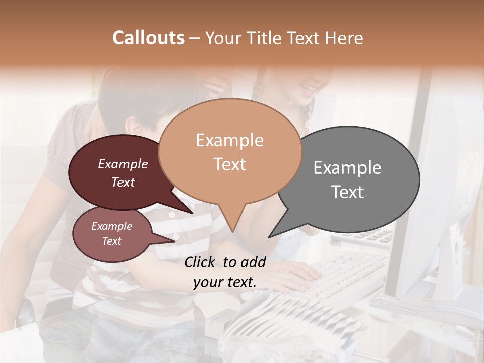 People Home Homework PowerPoint Template