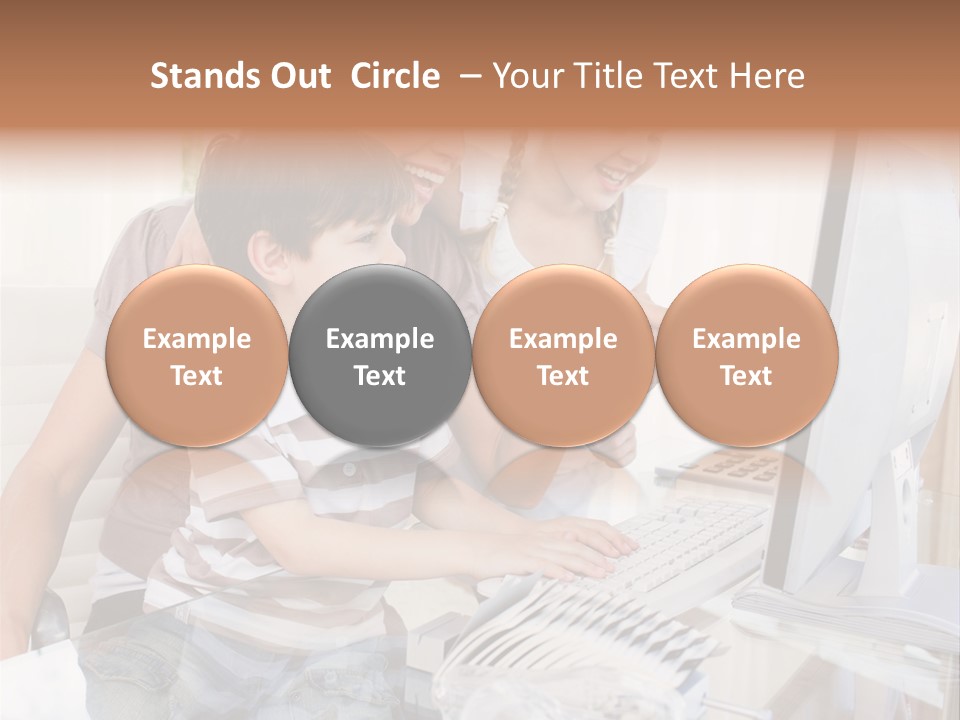 People Home Homework PowerPoint Template