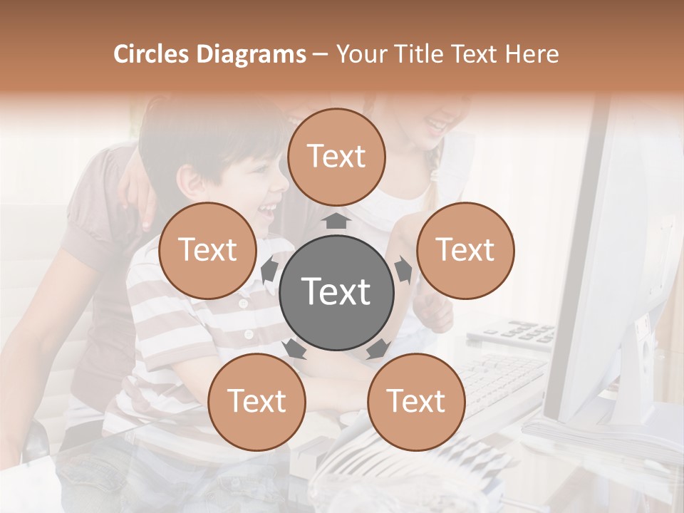 People Home Homework PowerPoint Template