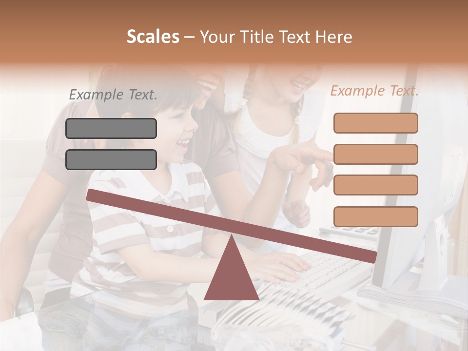 People Home Homework PowerPoint Template