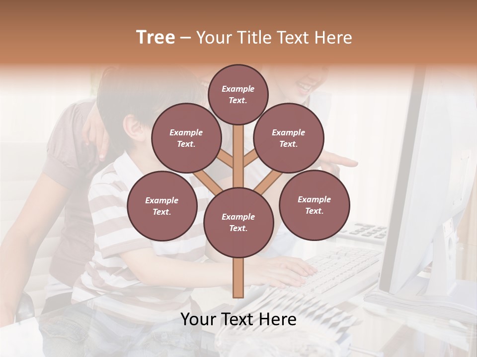 People Home Homework PowerPoint Template