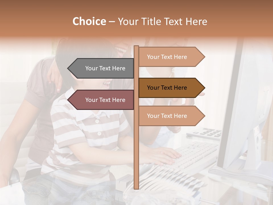 People Home Homework PowerPoint Template
