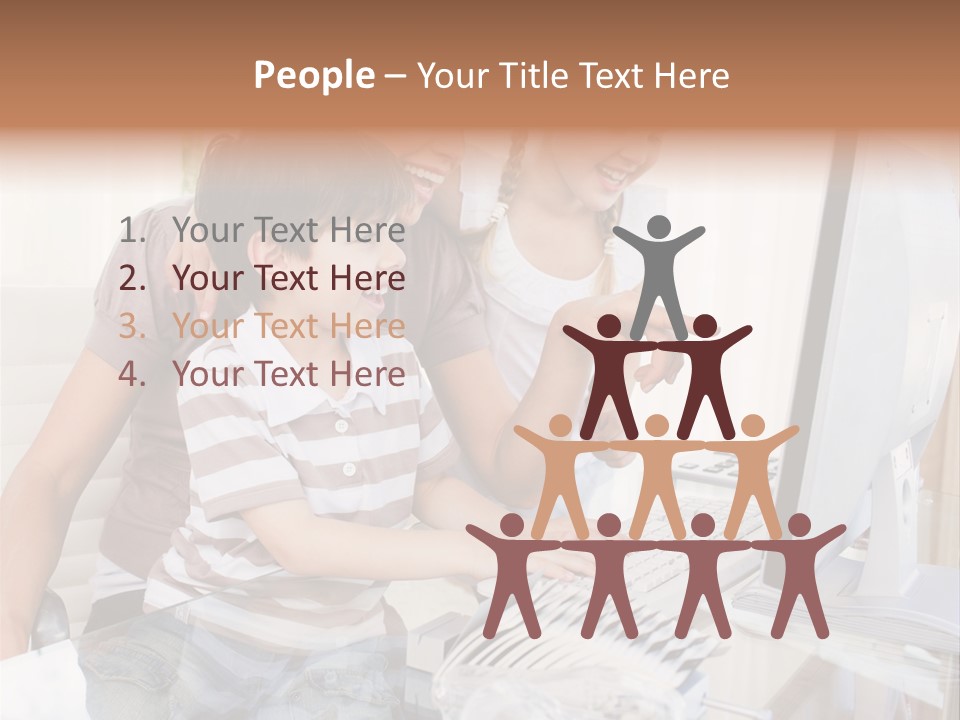 People Home Homework PowerPoint Template