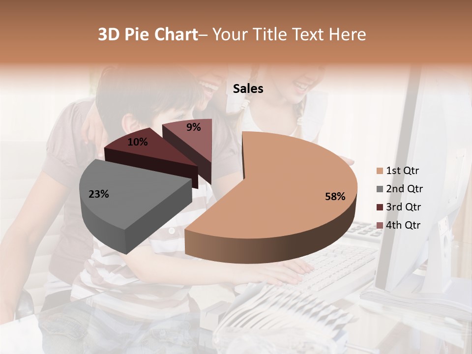 People Home Homework PowerPoint Template