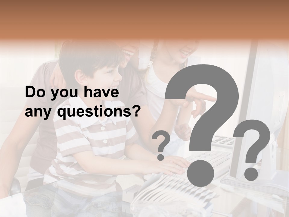 People Home Homework PowerPoint Template