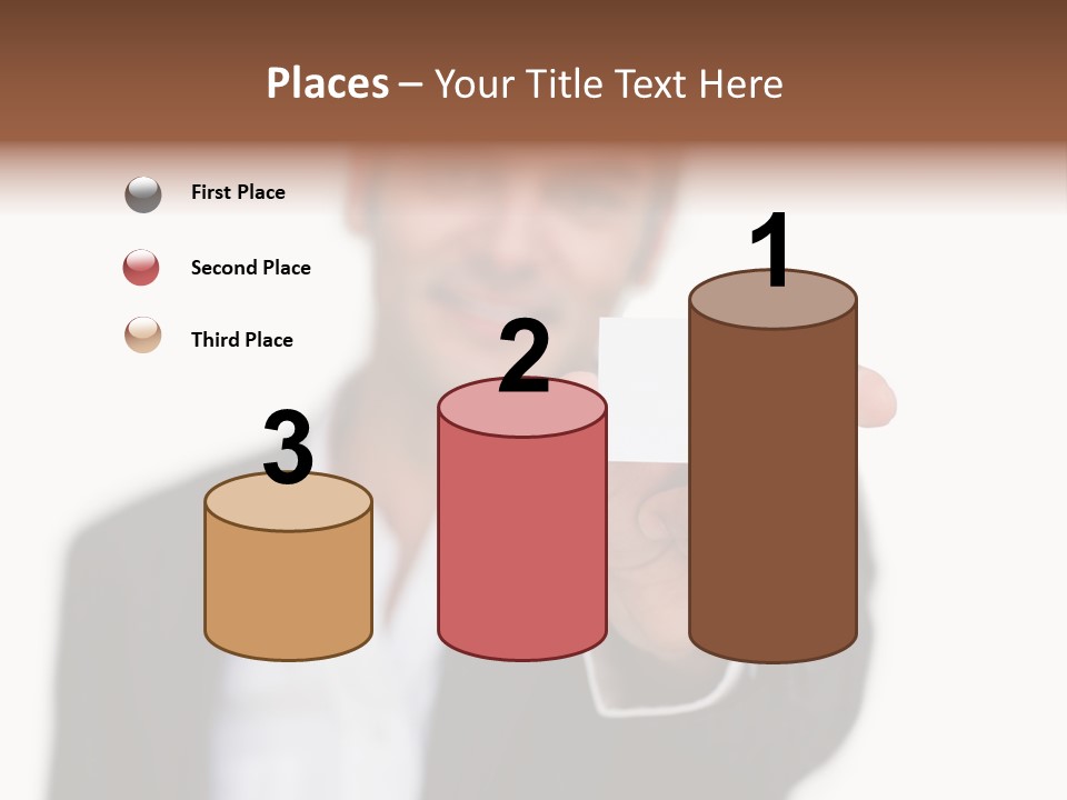 Portrait Looking Giving PowerPoint Template