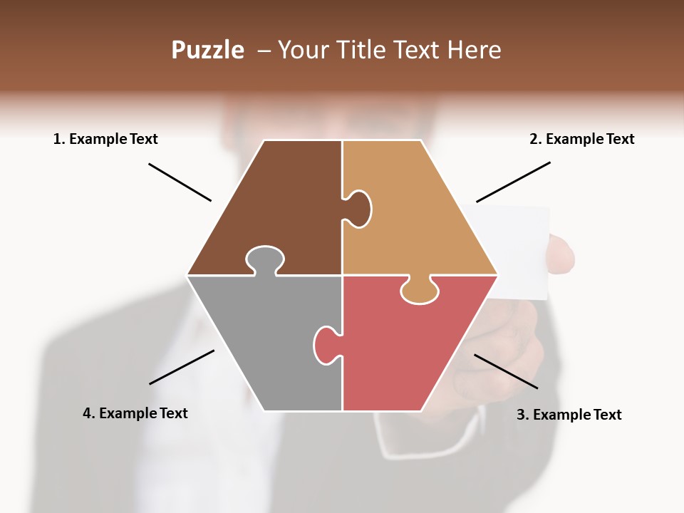 Portrait Looking Giving PowerPoint Template