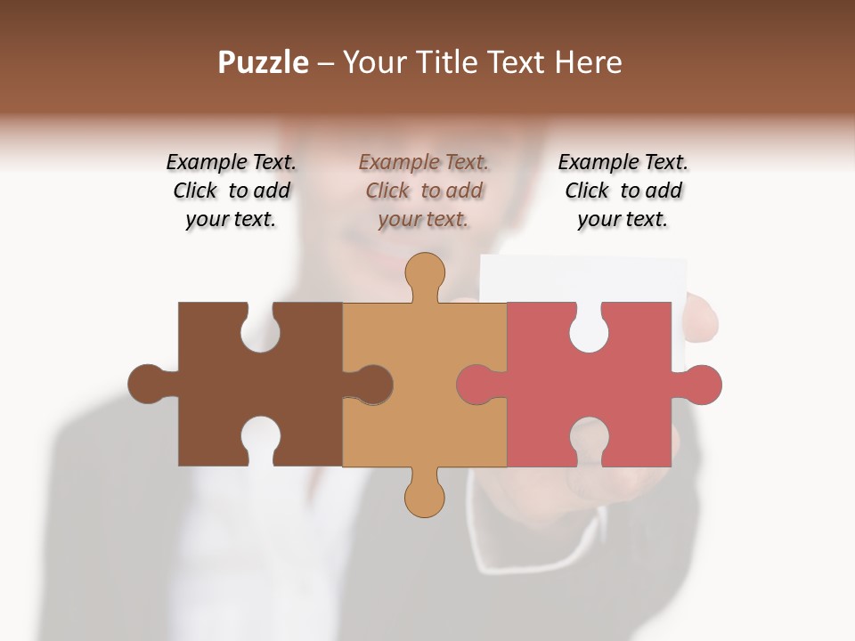 Portrait Looking Giving PowerPoint Template