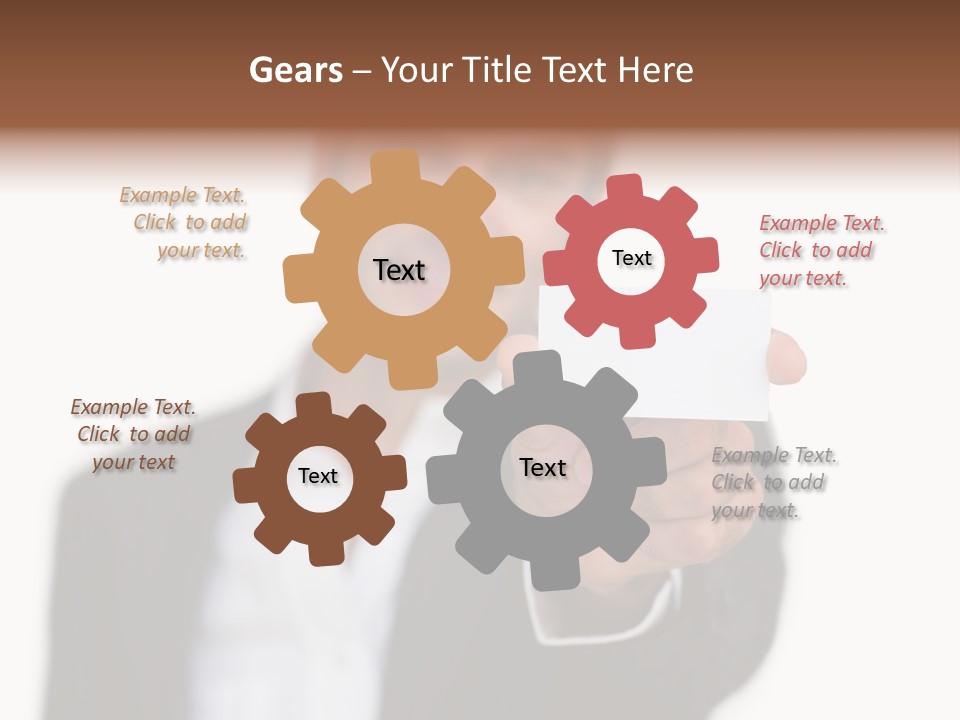 Portrait Looking Giving PowerPoint Template