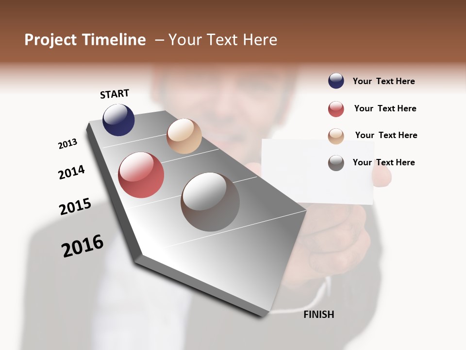 Portrait Looking Giving PowerPoint Template