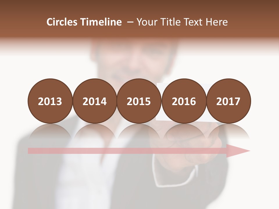 Portrait Looking Giving PowerPoint Template