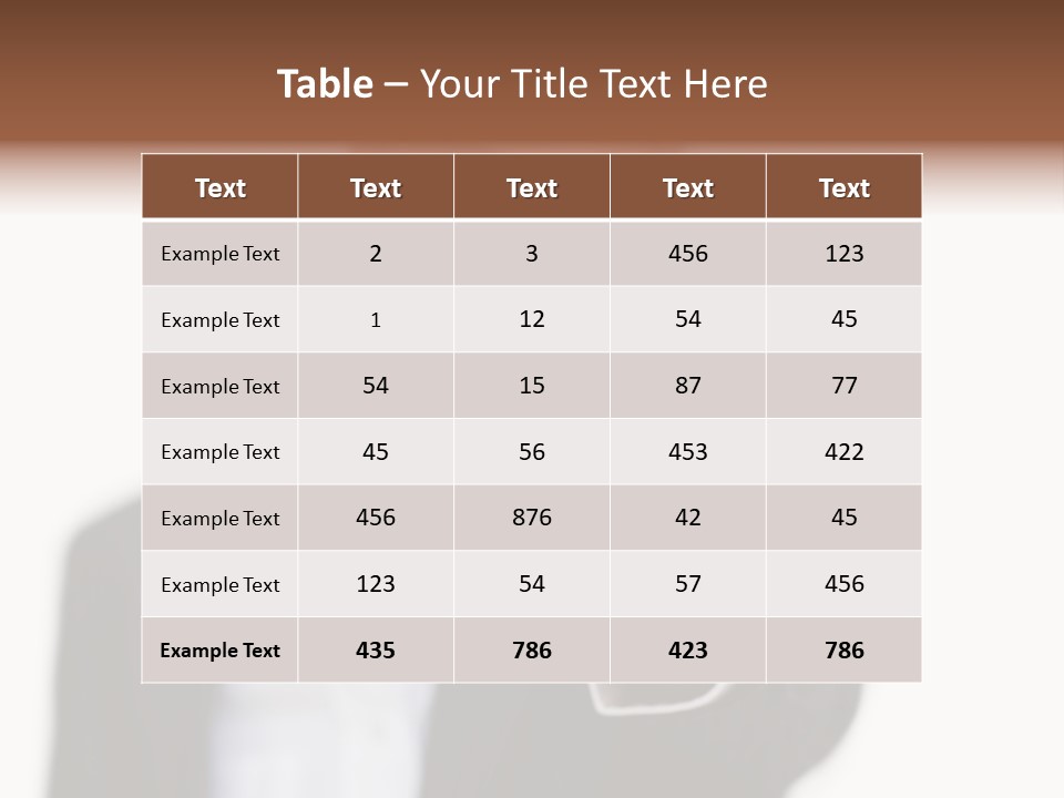 Portrait Looking Giving PowerPoint Template