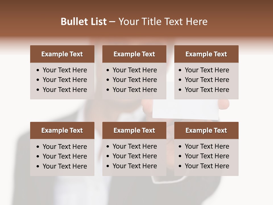 Portrait Looking Giving PowerPoint Template