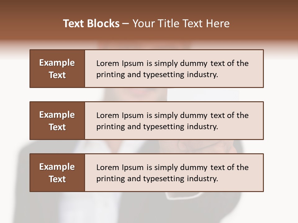 Portrait Looking Giving PowerPoint Template