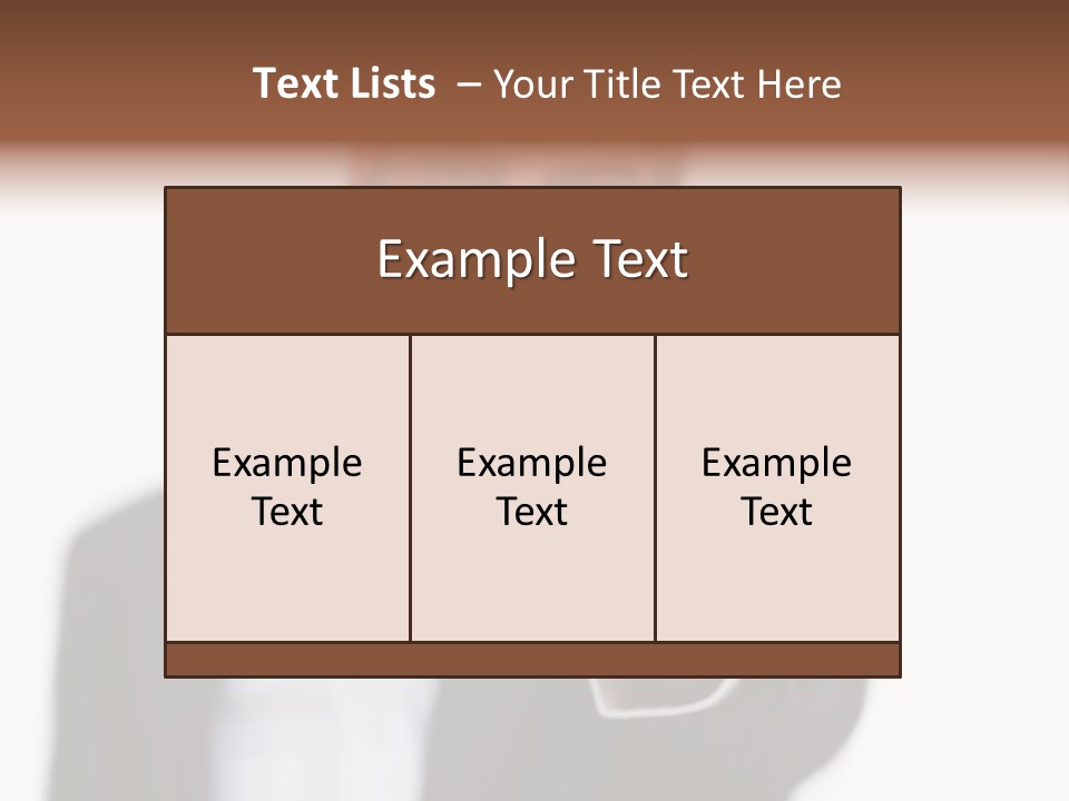 Portrait Looking Giving PowerPoint Template