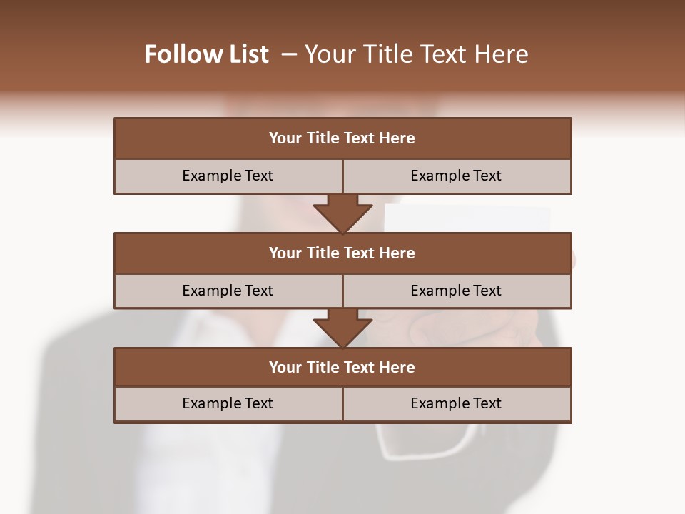 Portrait Looking Giving PowerPoint Template