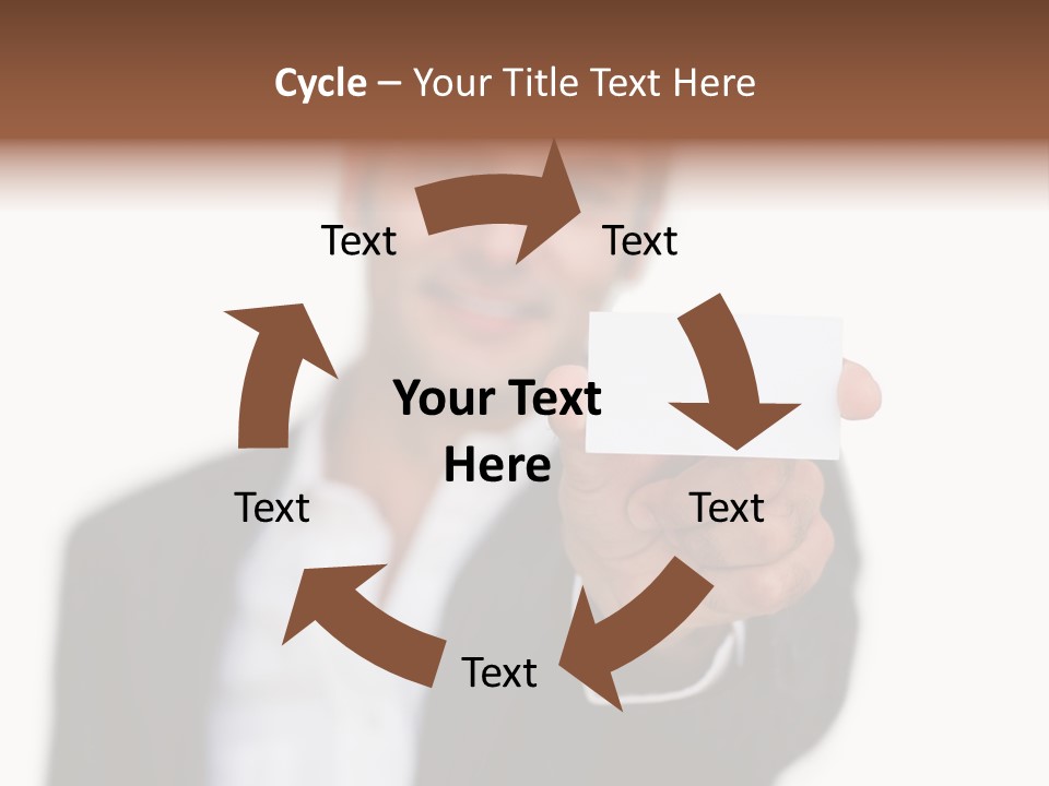 Portrait Looking Giving PowerPoint Template