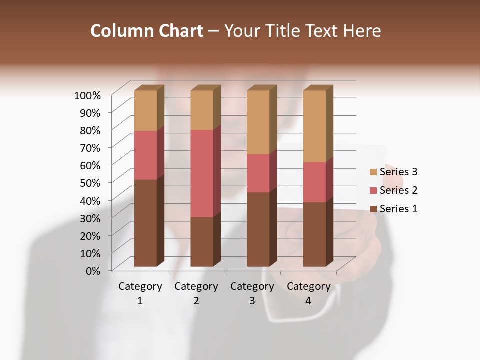 Portrait Looking Giving PowerPoint Template
