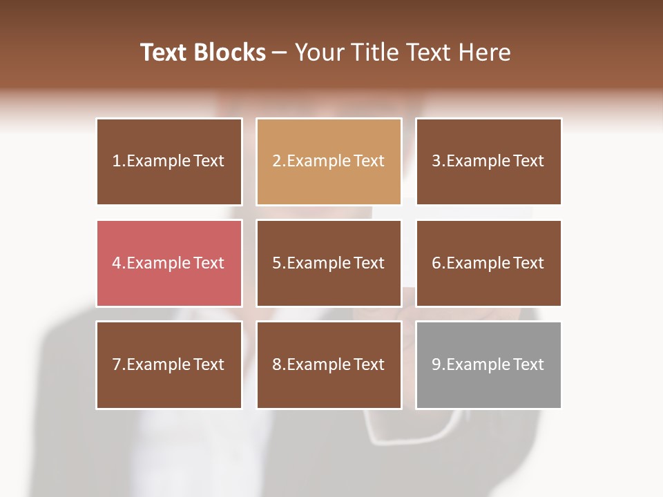 Portrait Looking Giving PowerPoint Template