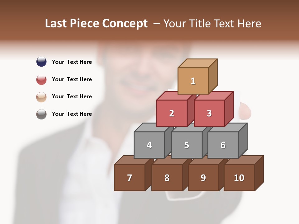 Portrait Looking Giving PowerPoint Template