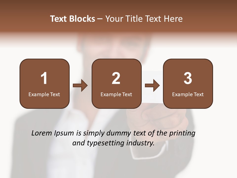 Portrait Looking Giving PowerPoint Template