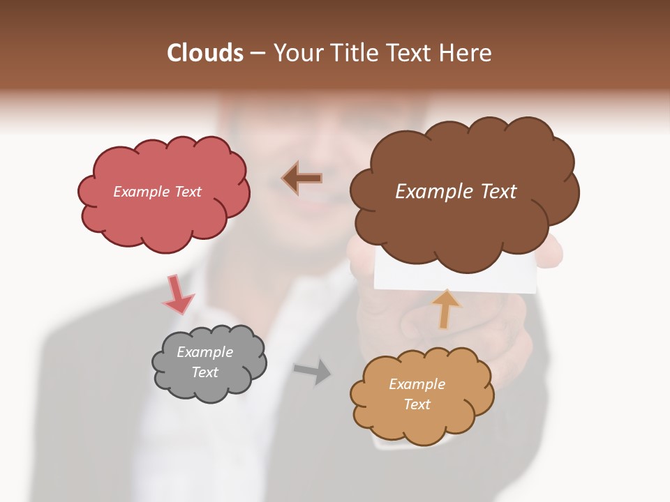 Portrait Looking Giving PowerPoint Template