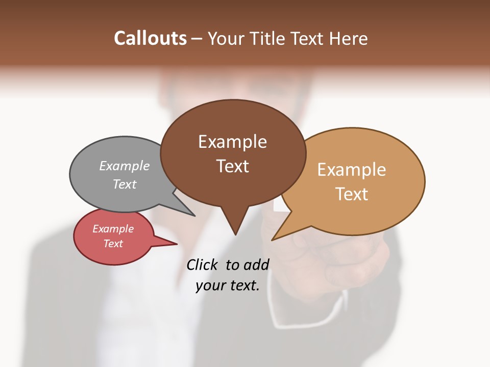 Portrait Looking Giving PowerPoint Template
